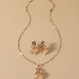 Geo decor 3-piece jewelry set